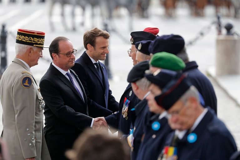 ماكرون وهولاند
