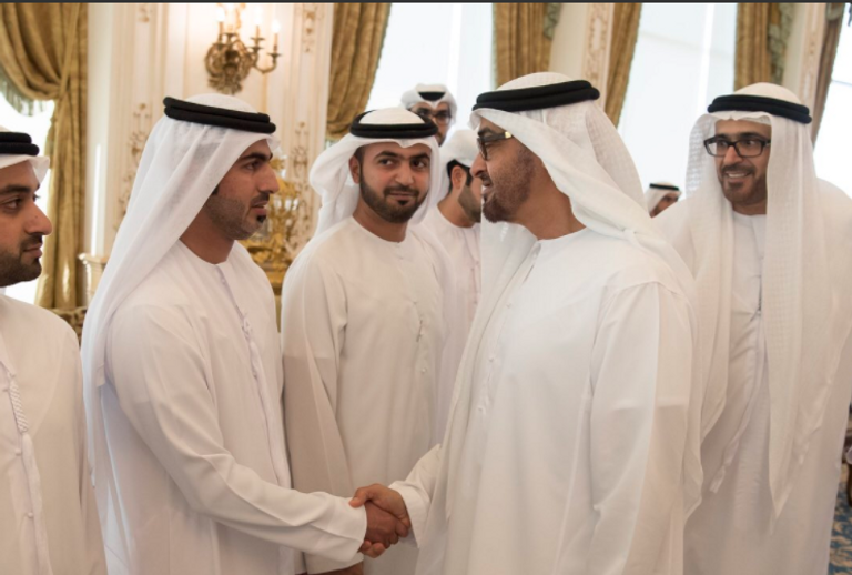 الشيخ محمد بن زايد آل نهيان يستقبل وفد من مركز الدراسات الاستراتيجية