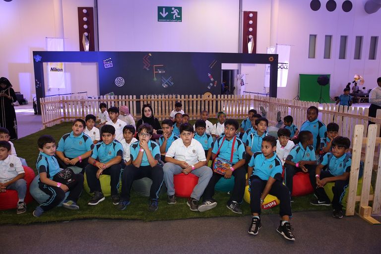 خلال عرض أحد أفلام فعالية "المؤثرات الخاصة" 