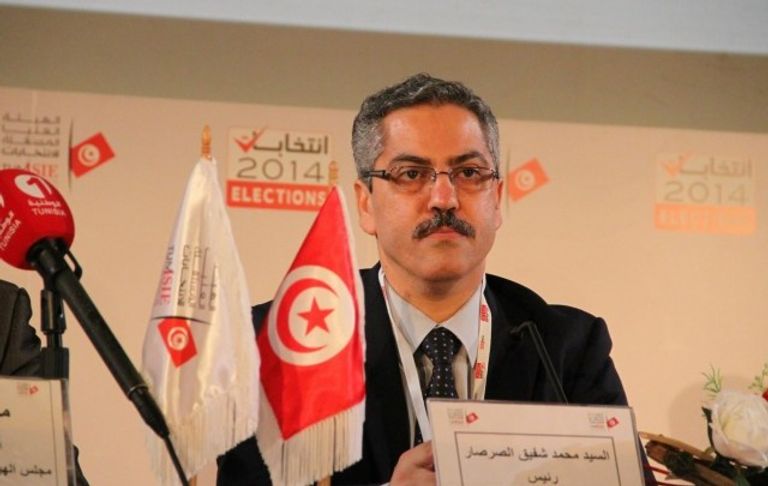 شفيق صرصار في اجتماع مع الرئيس التونسي الباجي قائد السبسي