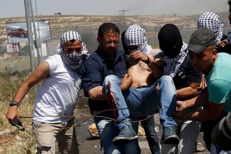 مواجهات بين الفلسطينيين وقوات الاحتلال - صورة أرشيفية