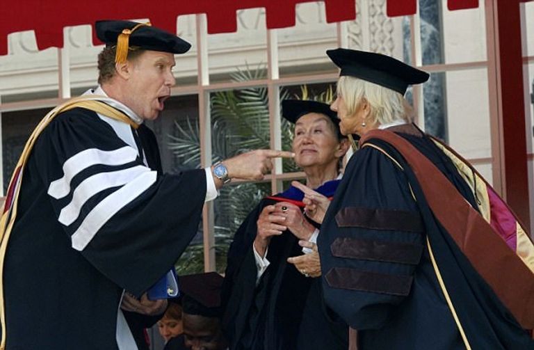 هيلين ميرين وعميد جامعة جنوب كاليفورنيا