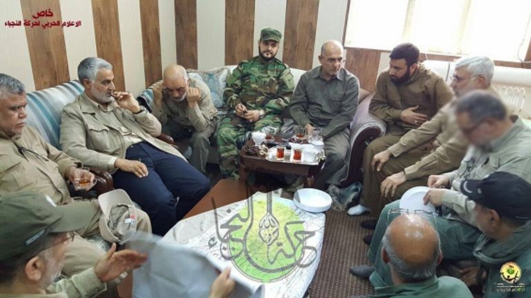 أكرم الكعبي في لقاء مع قاسم سليماني