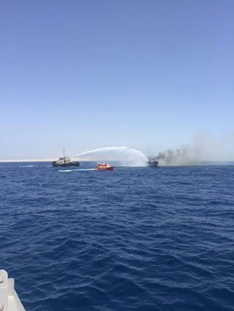 إحدى الصور التي نشرها الجيش المصري بشأن الحادث