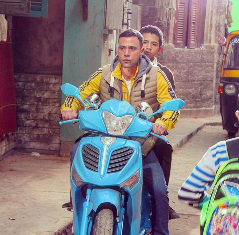 محمد إمام أثناء التصوير