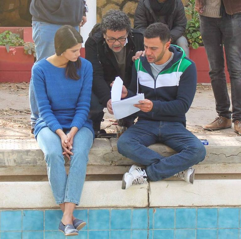 محمد إمام أثناء التصوير