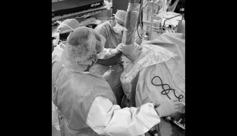 برون سترومان بعد خضوعه للجراحة