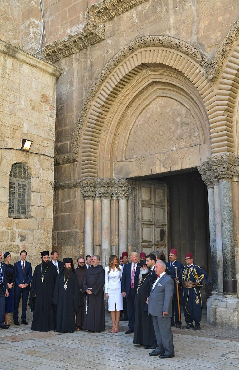 ترامب في كنيسة القيامة