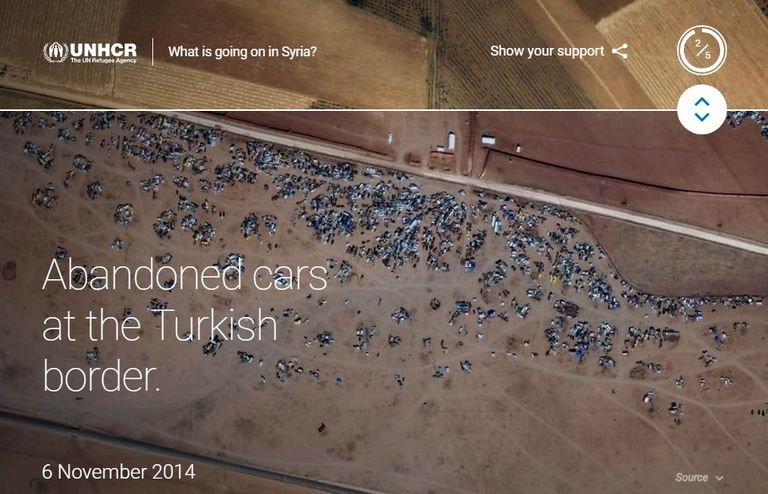 الموقع الإلكتروني لجوجل حول سوريا