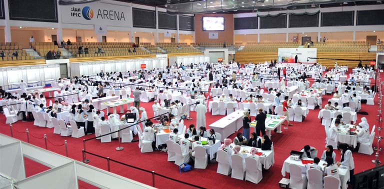 جانب من منافسات الروبوت الوطنية