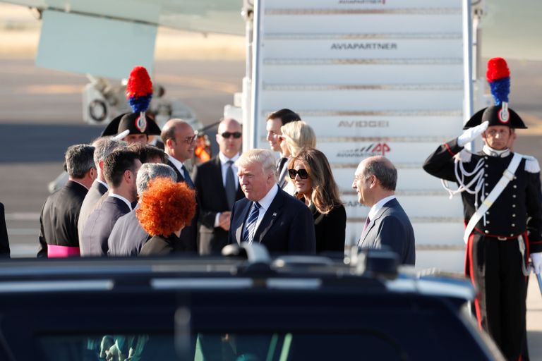 الرئيس الأمريكي دونالد ترامب يصل إيطاليا
