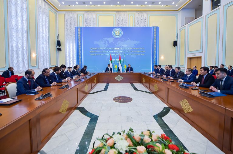 زيارة الشيخ عبدالله بن زايد آل نهيان إلى كازاخستان