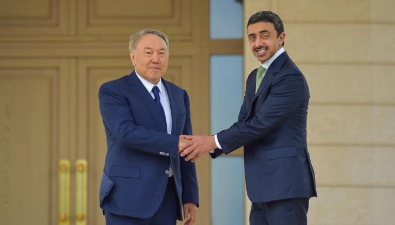 رئيس كازاخستان والشيخ عبد الله بن زايد