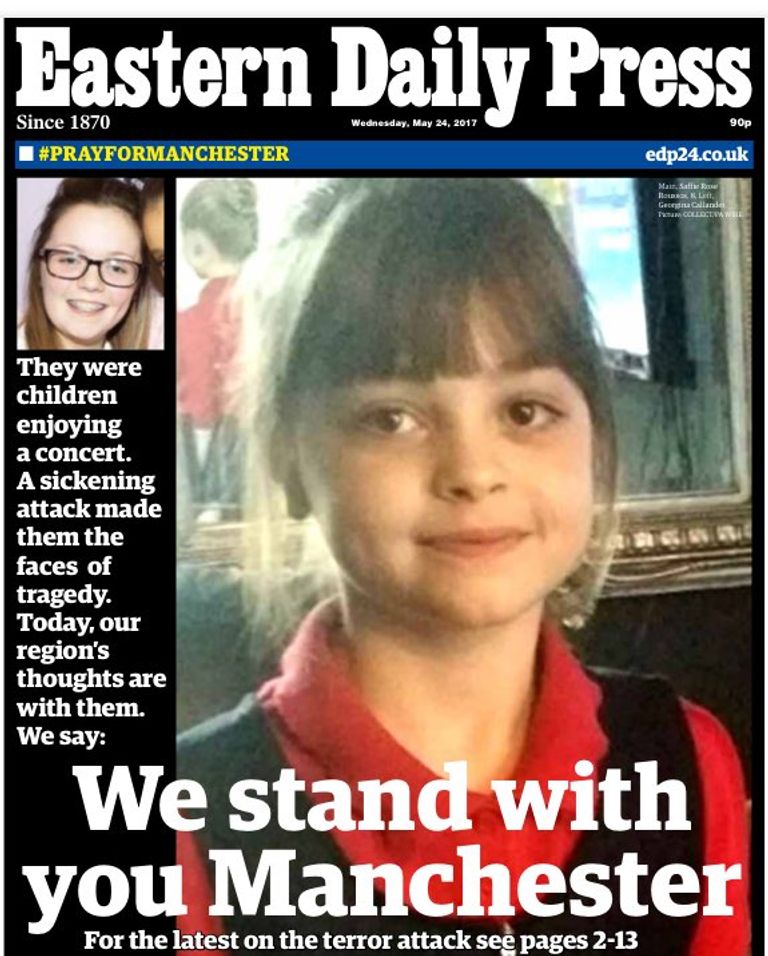 هجوم مانشستر تصدر عناوين صحف العالم