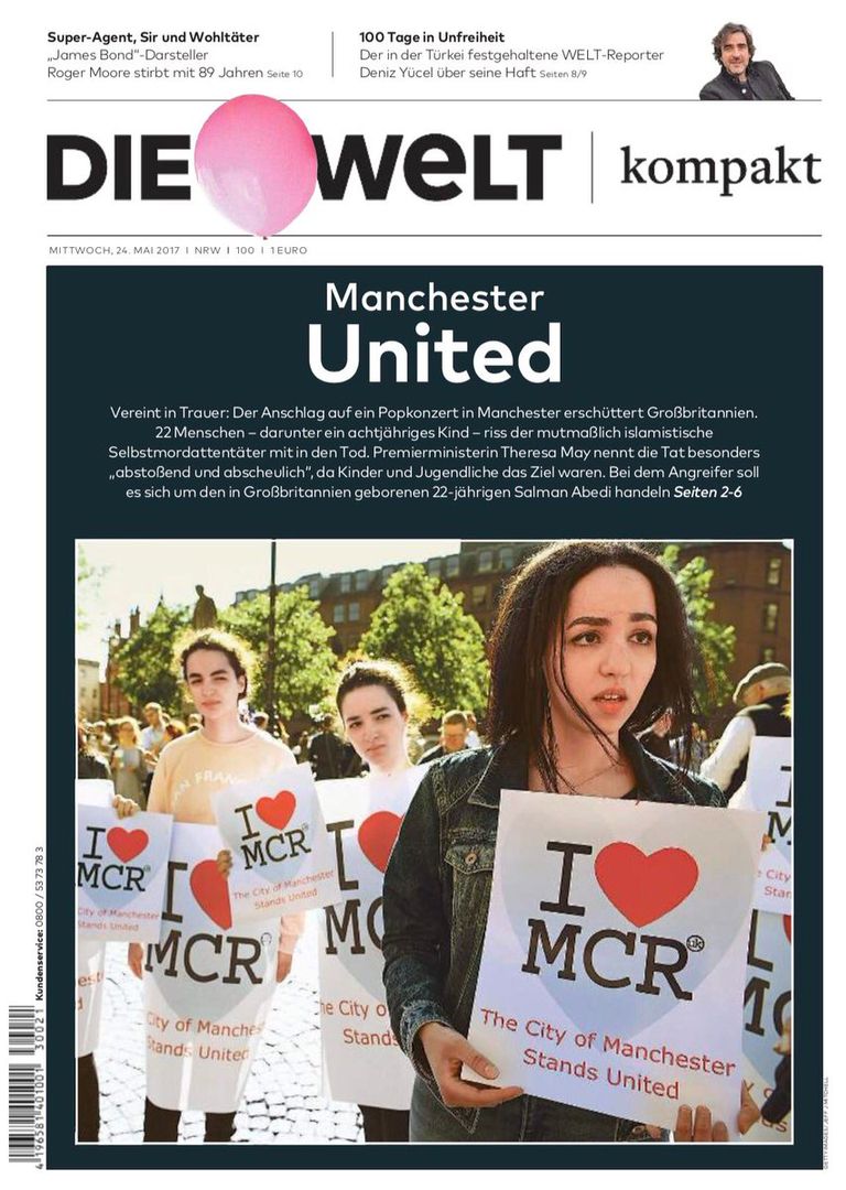 هجوم مانشستر تصدر عناوين صحف العالم