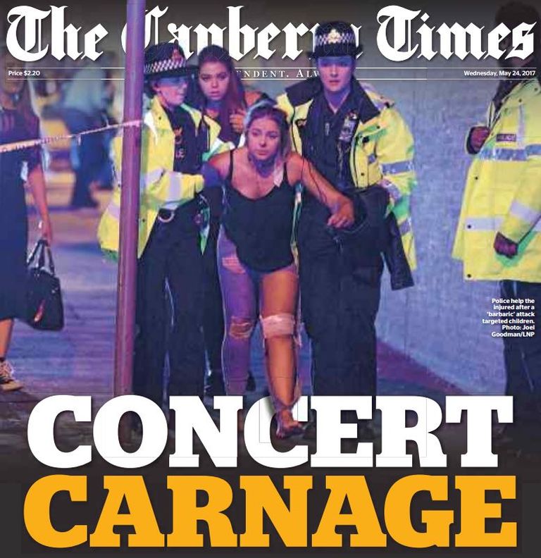 هجوم مانشستر تصدر عناوين صحف العالم