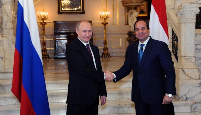 الرئيسان المصري والروسي في القاهرة (أرشيف)