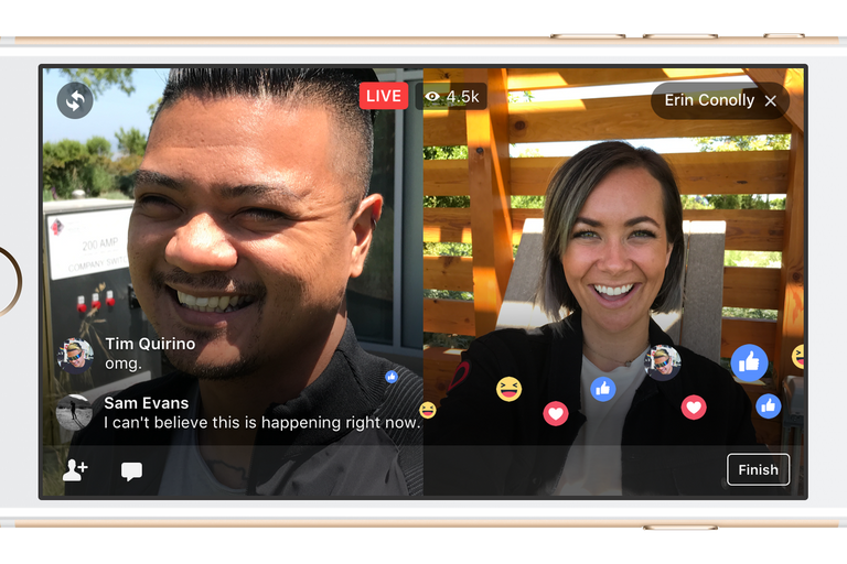 "فيسبوك لايف"