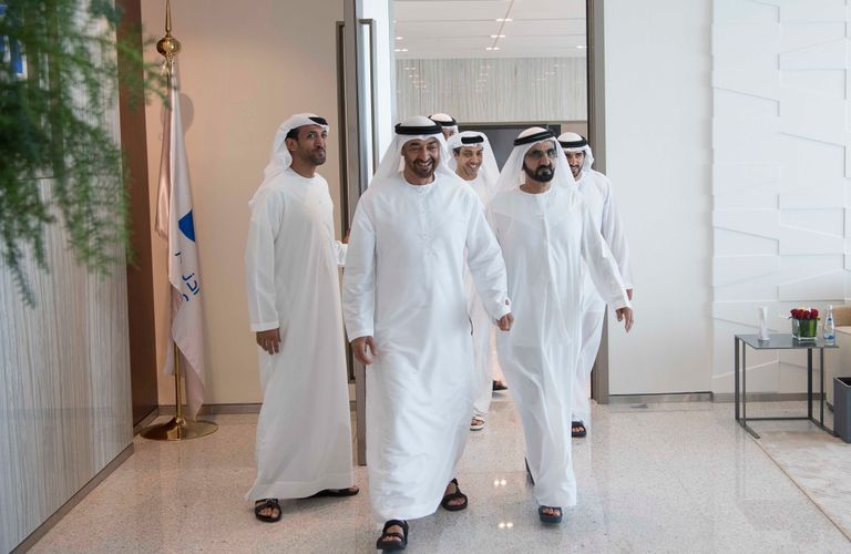 لقاء الشيخ محمد بن راشد والشيخ محمد بن زايد