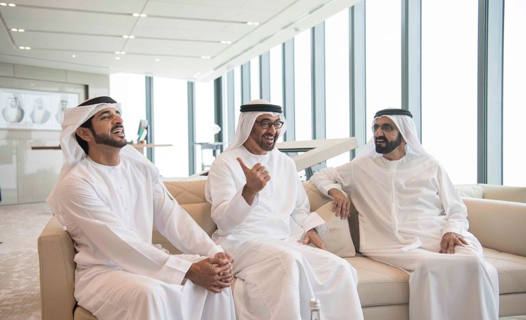 لقاء الشيخ محمد بن راشد والشيخ محمد بن زايد