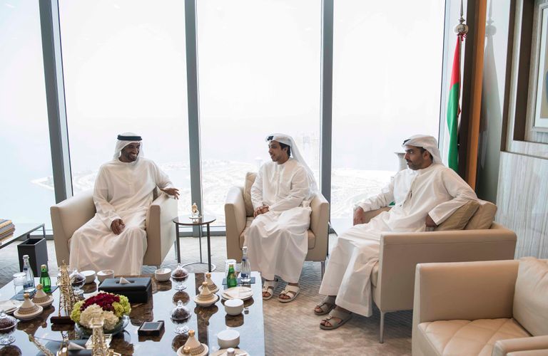 لقاء الشيخ محمد بن راشد والشيخ محمد بن زايد