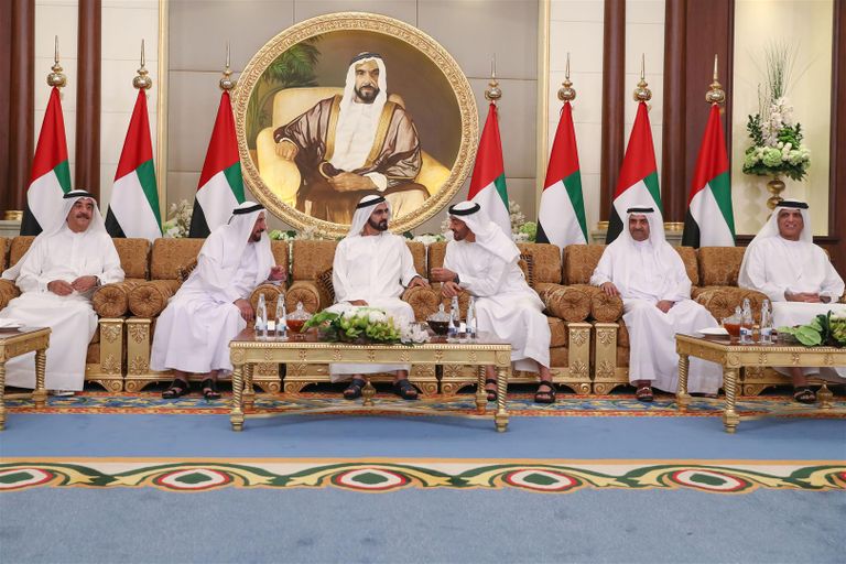 حكام الإمارات في قصر المشرف