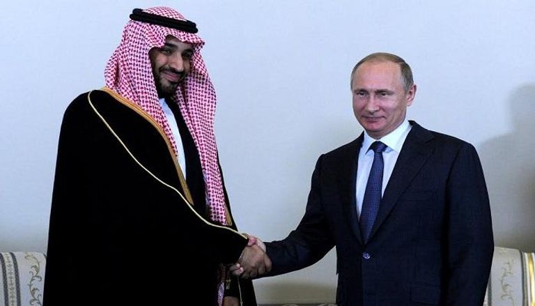 ولي ولي العهد السعودي محمد بن سلمان برفقة الرئيس الروسي بوتين 