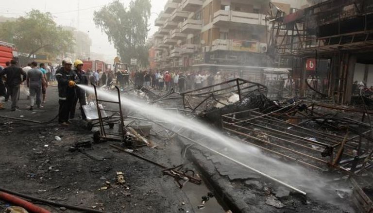 22 قتيلا وجريحا في انفجار بوسط بغداد غداة هجوم خلف 12 قتيلا