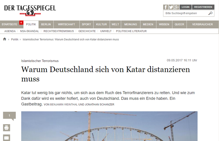 المستشارة الألمانية وأمير قطر -أرشيفية