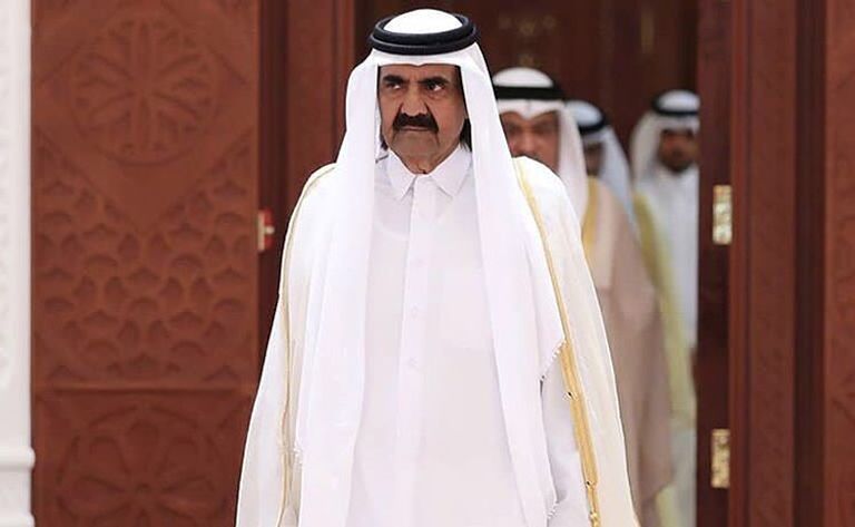 أمير قطر ووالده