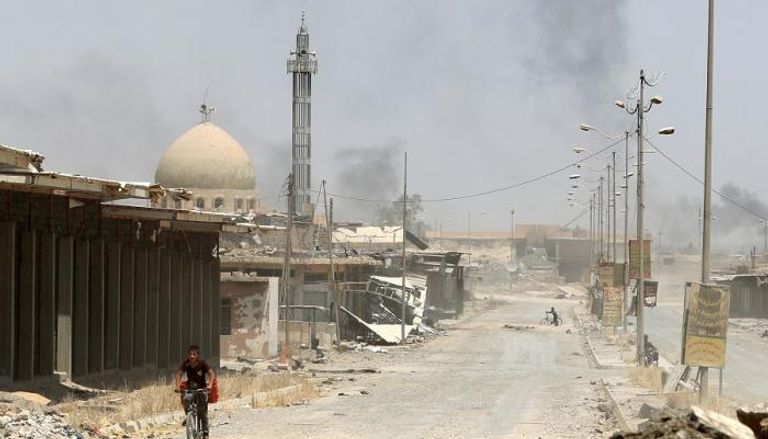 أحد أحياء الموصل بعد تحريرها من داعش