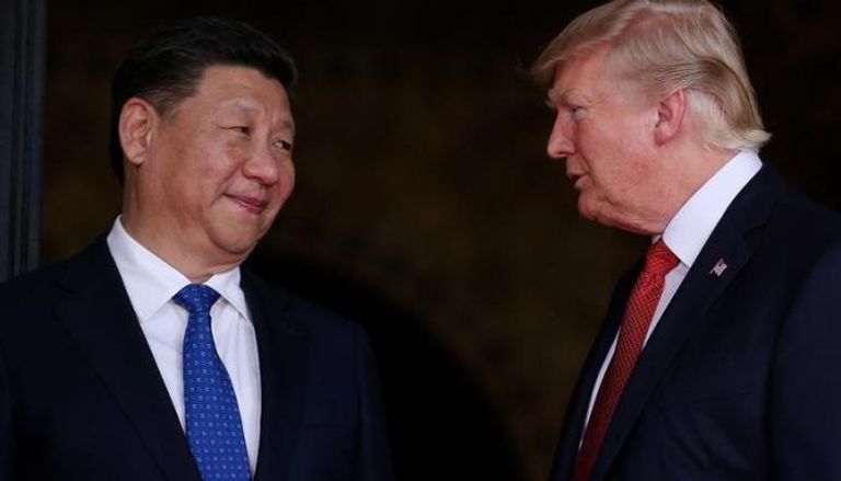 الرئيس الصيني ونظيره الأمريكي في لقاء بالولايات المتحدة (رويترز)