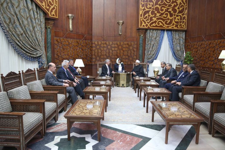 استقبال الإمام الأكبر لرئيس أوروجواي