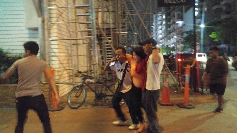 جانب من الانفجار بالفلبين