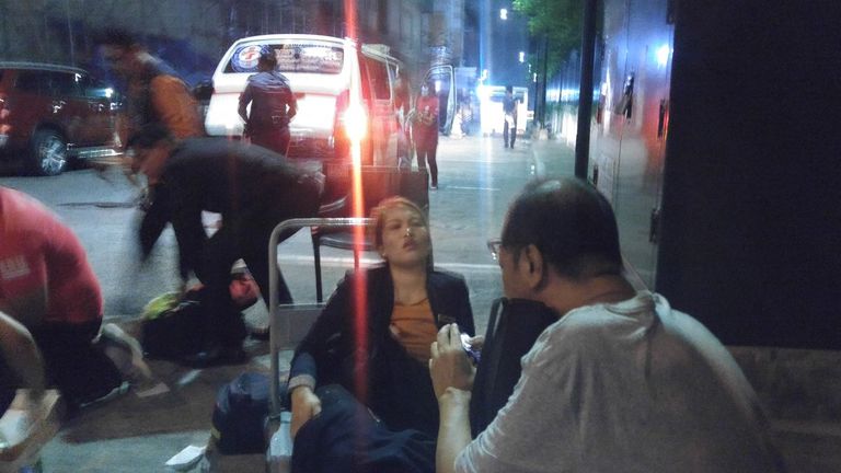 جانب من الانفجار بالفلبين