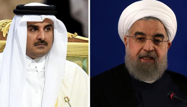 رئيس إيران وأمير قطر