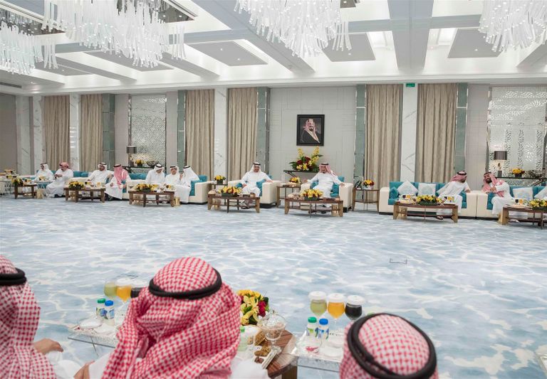 محمد بن زايد يجري مباحثات مع العاهل السعودي