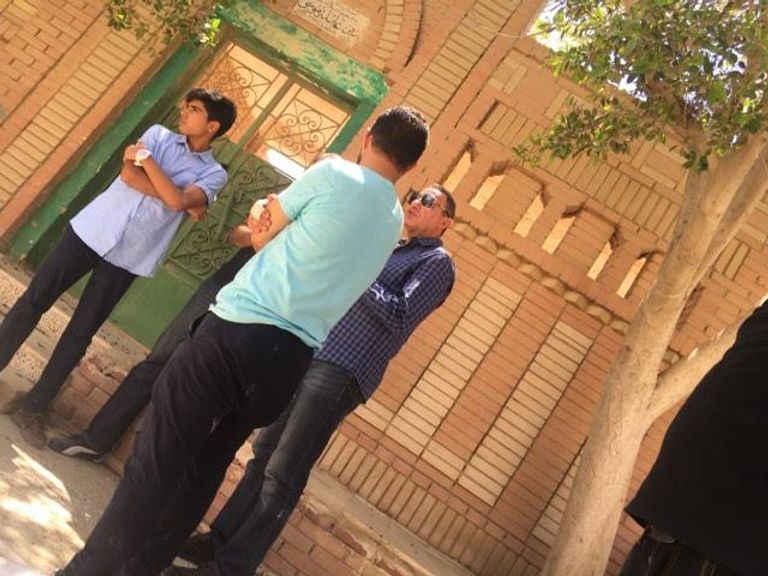 محمود الخطيب مع الطفل بجاد