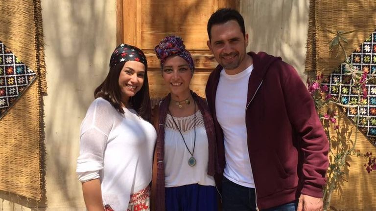 ياسمين غيث مع هند صبري