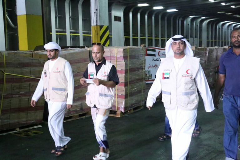 المساعدات الإماراتية للمكلا