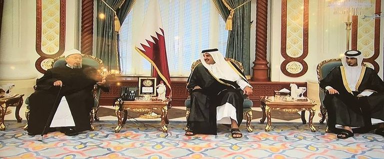 الأمير تميم والقرضاوي