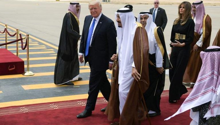 ترامب خلال زيارته الأخيرة إلى الرياض