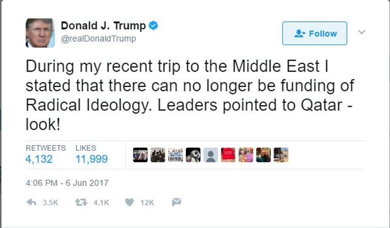 ترامب خلال زيارته الأخيرة إلى الرياض