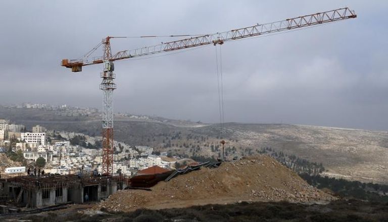  صورة أرشيفية لبناء مستوطنات في القدس المحتلة