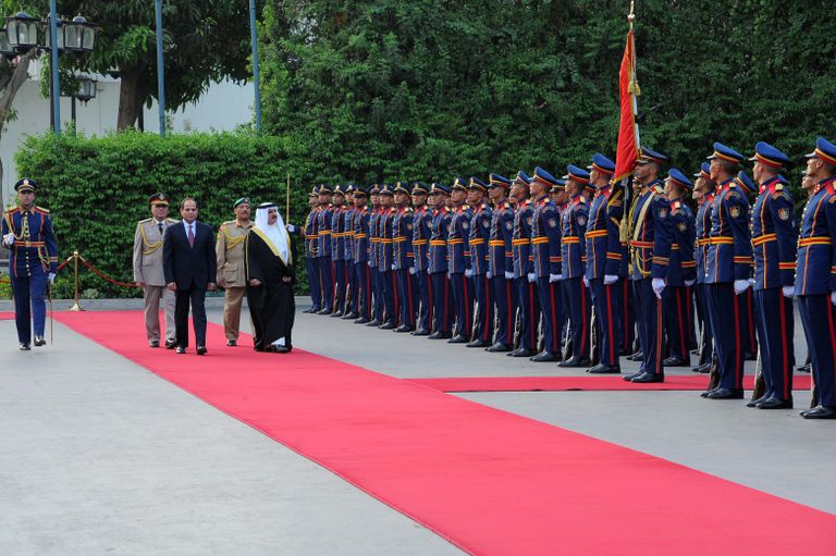 الرئيس المصري وملك البحرين