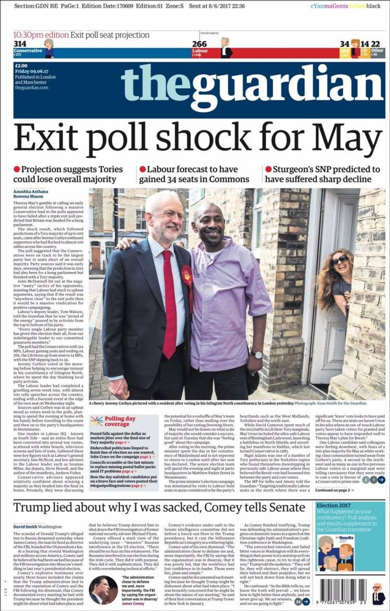 أصداء نتائج الانتخابات البريطانية بالصحف