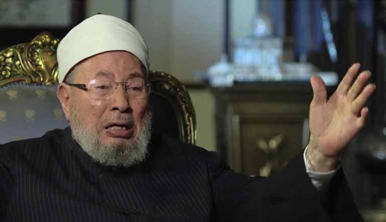 يوسف القرضاوي رأس الإرهاب فى العالم العربي 
