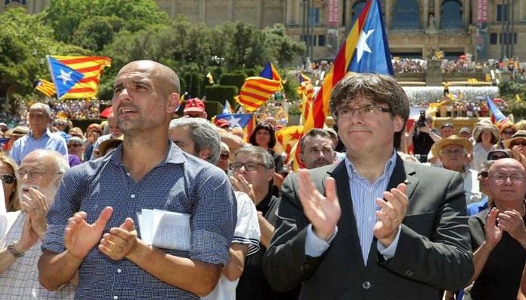 جوارديولا يدعم انفصال كتالونيا
