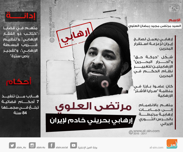 مرتضى العلوي.. إرهابي بحريني خادم لإيران