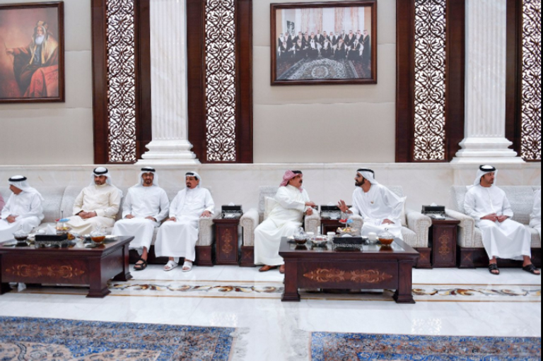 الشيخ محمد بن راشد آل مكتوم ـ العاهل البحريني ـ الشيخ محمد بن زايد آل نهيان